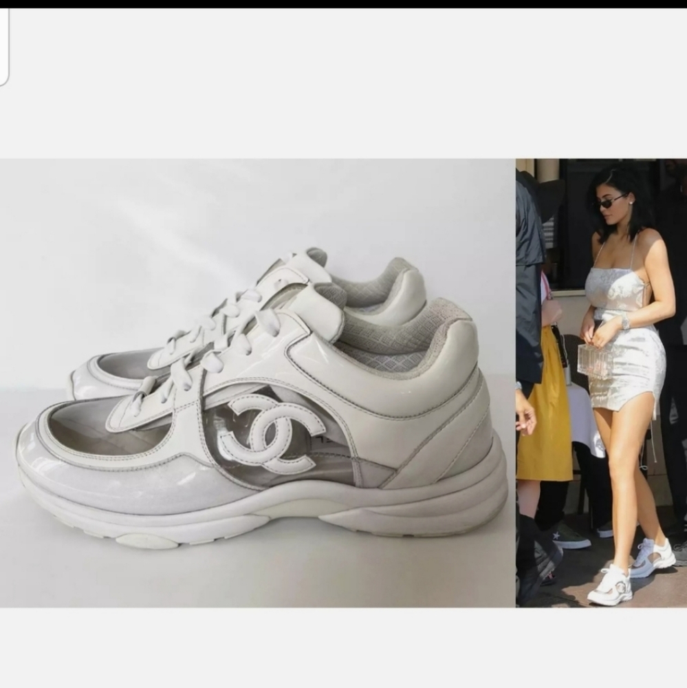 Clear chanel sneakers size 37